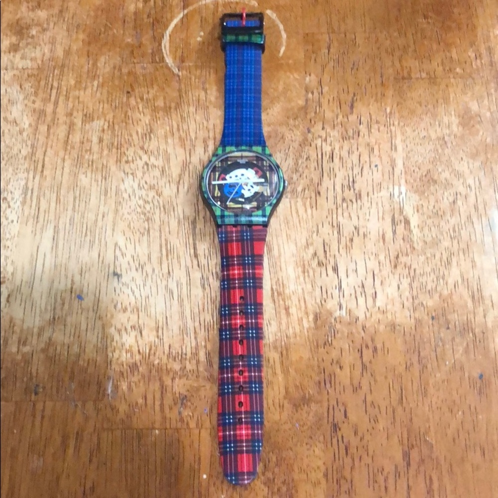 Swatch Watch Discontinued Style (Plaid)